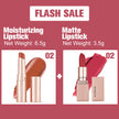 PHOFAY Moisturizing Lipstick & Matte Lipstick Set – Hydrating + Long-Wear, 3.5g (8 Colour Sets)