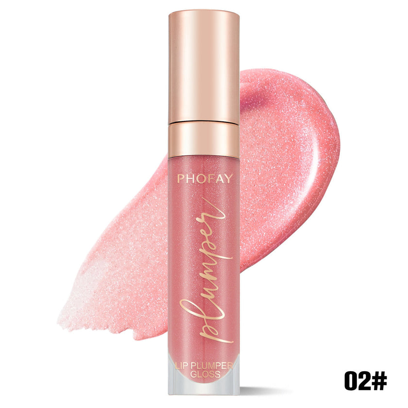 PHOFAY Shiny Lip Plumper Gloss – Plumping & High-Shine Finish, 7ml (13 Shades + Sets)
