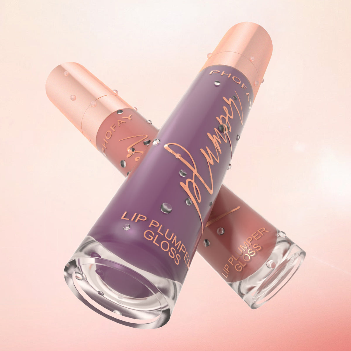 PHOFAY Shiny Lip Plumper Gloss – Plumping & High-Shine Finish, 7ml (13 Shades + Sets)
