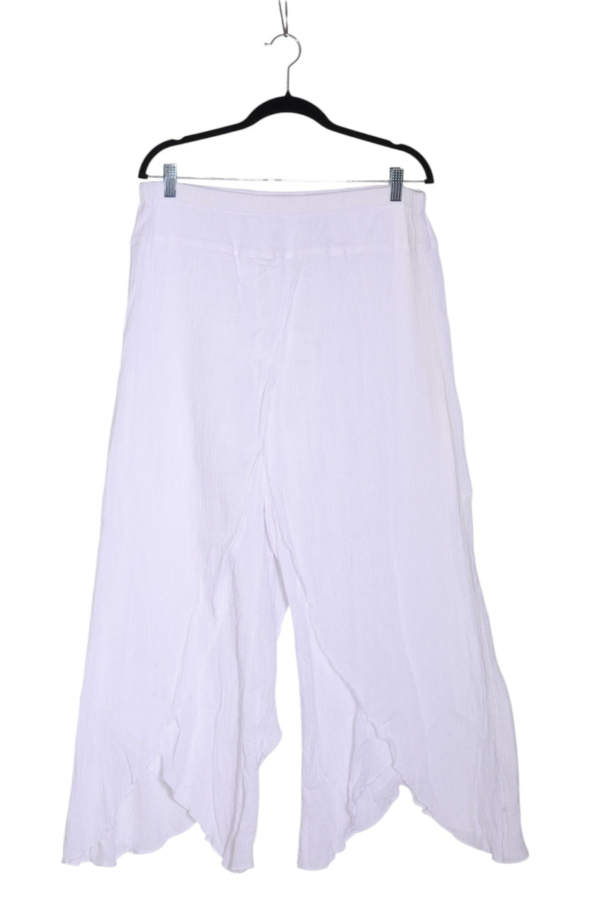 SUN MODA Women Palazzo Pants Regular fit in White - XL