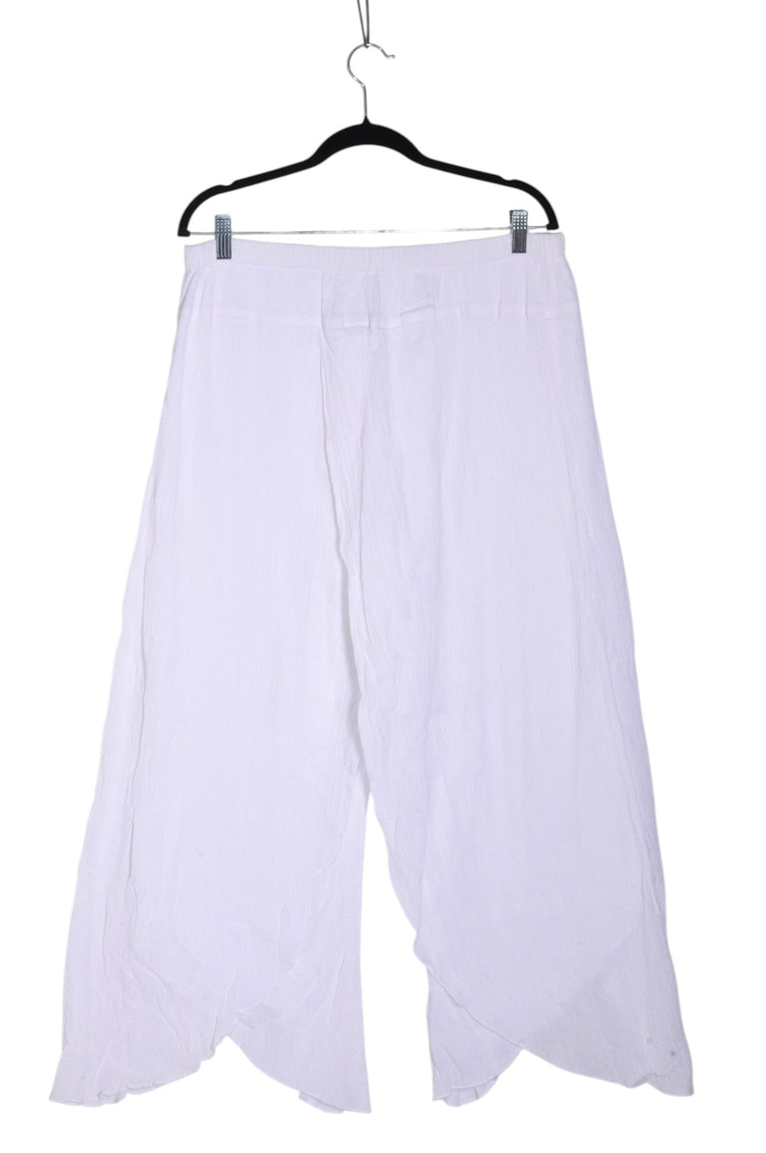 SUN MODA Women Palazzo Pants Regular fit in White - XL