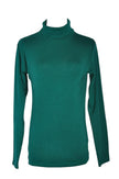URBAN COCO Women Turtleneck Tops Regular fit in Green - S