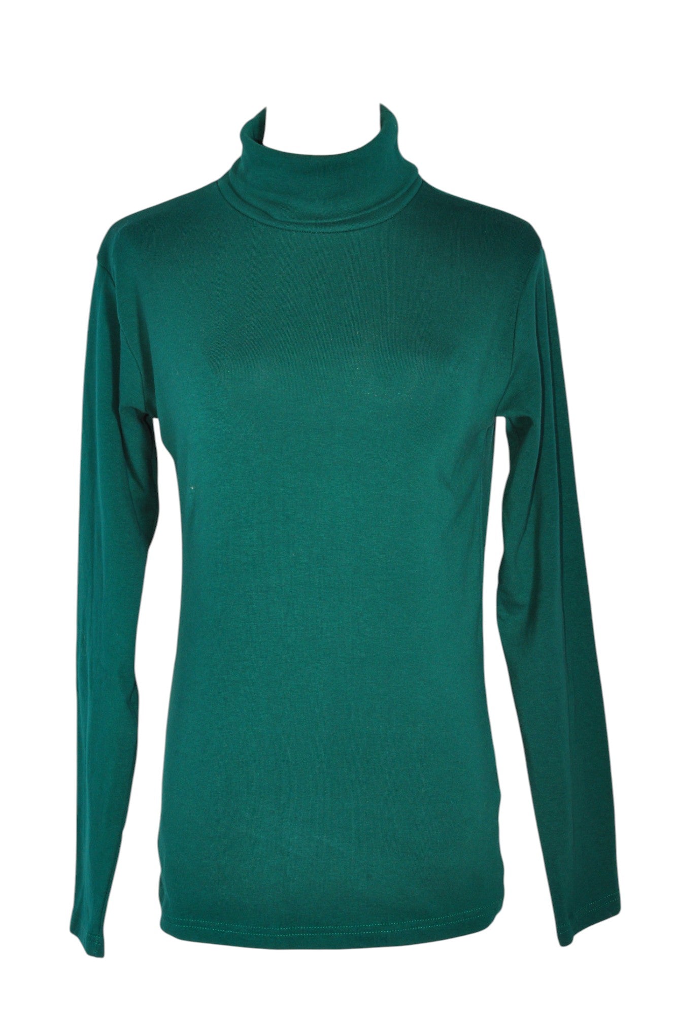 URBAN COCO Women Turtleneck Tops Regular fit in Green - S