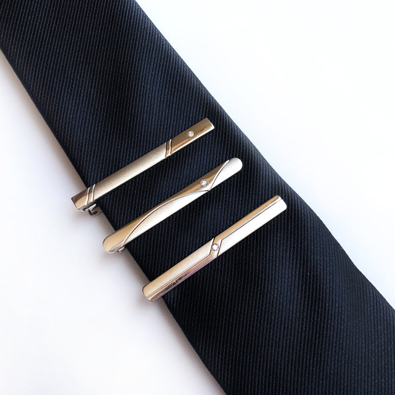 Men's Silver Tie Clip – Formal Metal Alloy Tie Bar for Business & Weddings | Canada & USA