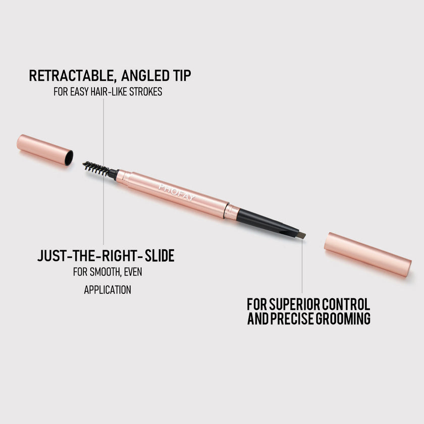 PHOFAY Triangular Eyebrow Pencil – Waterproof, Easy-Fill Brow Definer (4 Shades + Set)