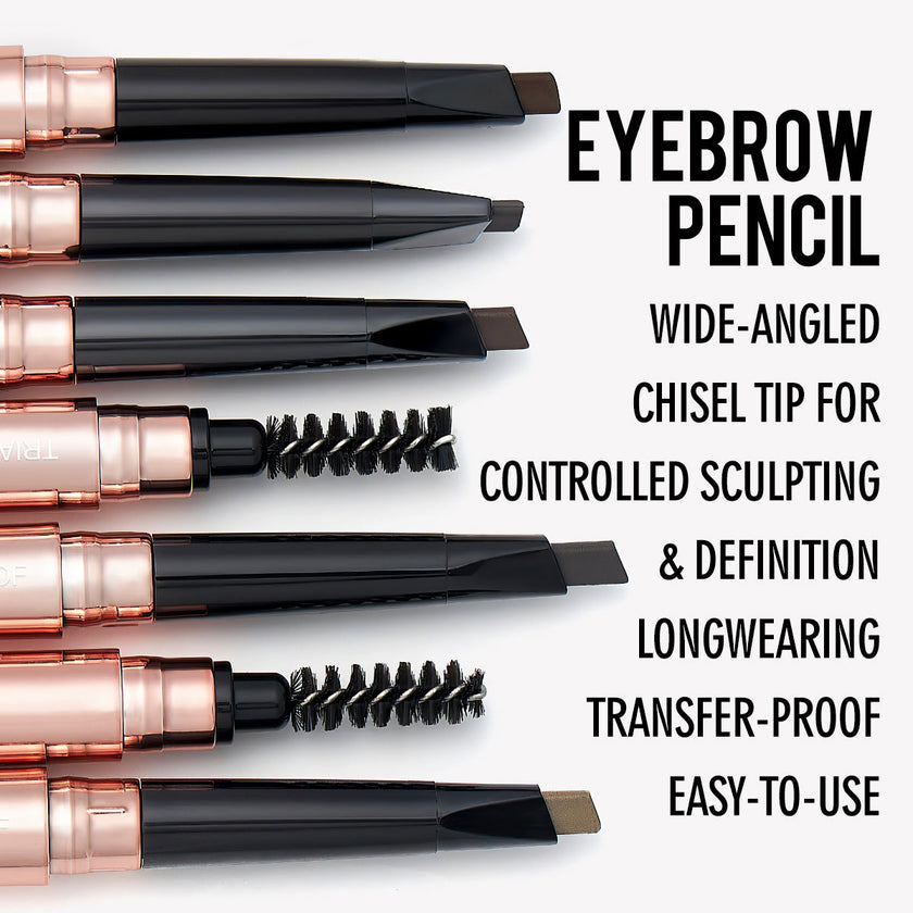 PHOFAY Triangular Eyebrow Pencil – Waterproof, Easy-Fill Brow Definer (4 Shades + Set)