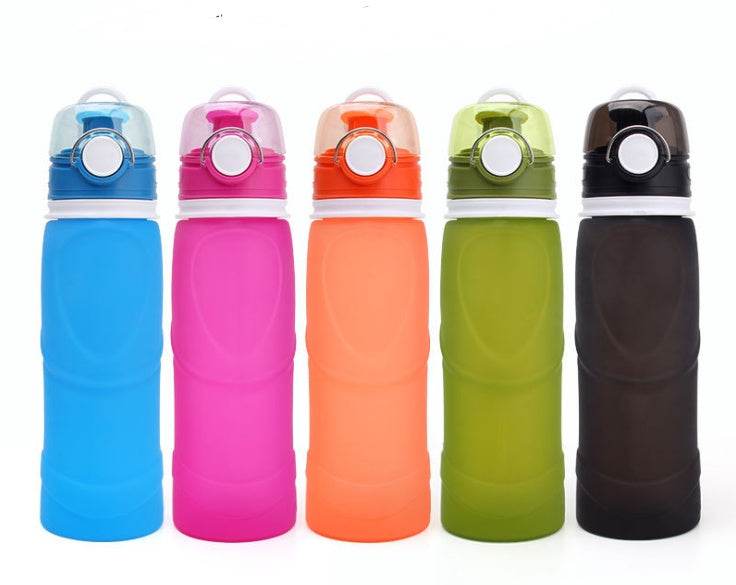 Foldable silicone Travel Hydrating water bottle