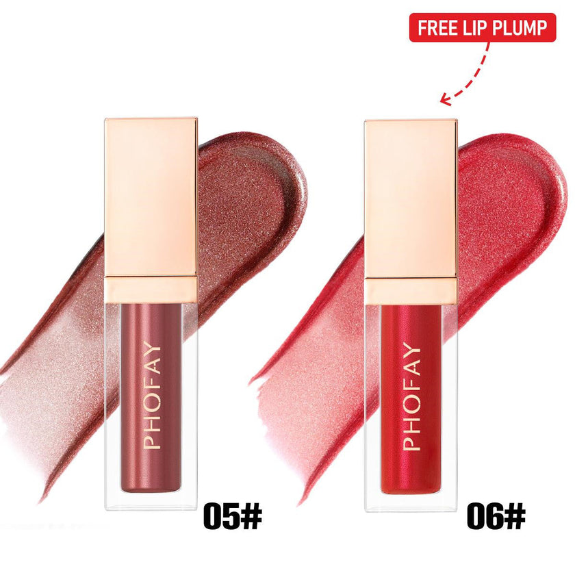 PHOFAY Ultra-Glossy Lip Gloss – 2-Shade Sets, High-Shine Finish, 6ml (4 Set Options)