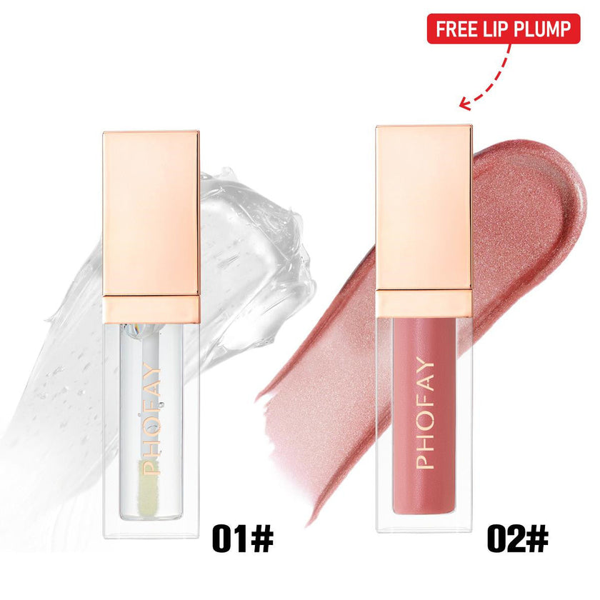 PHOFAY Ultra-Glossy Lip Gloss – 2-Shade Sets, High-Shine Finish, 6ml (4 Set Options)