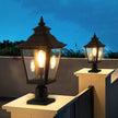 Outdoor Glass Pillar Headlights exterior decor Landscape Pathway Lighting