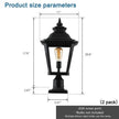 Outdoor Glass Pillar Headlights exterior decor Landscape Pathway Lighting