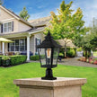 Outdoor Glass Pillar Headlights exterior decor Landscape Pathway Lighting
