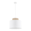Duo White Jute Scandinavian Pendant Ceiling Light for Kitchen Island, Dining Room & Natural Interiors