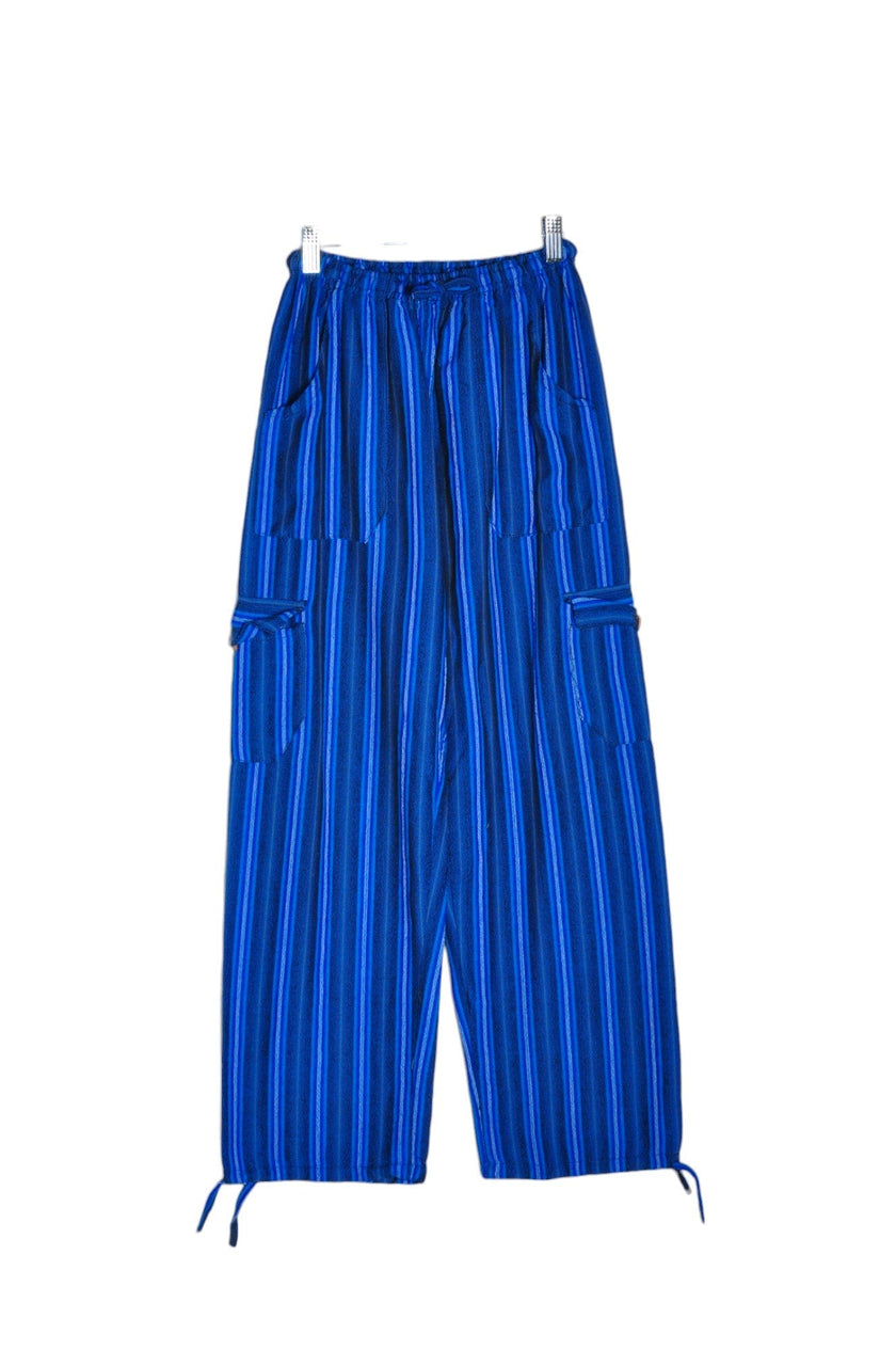 UNBRANDED Women Cargo Pants Regular fit in Blue - S