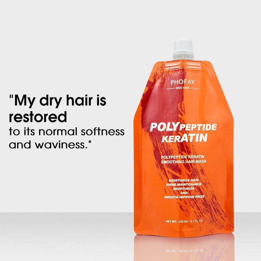 PHOFAY Polypeptide Keratin Smoothing Hair Mask – Burnt Hair Restoration Cream