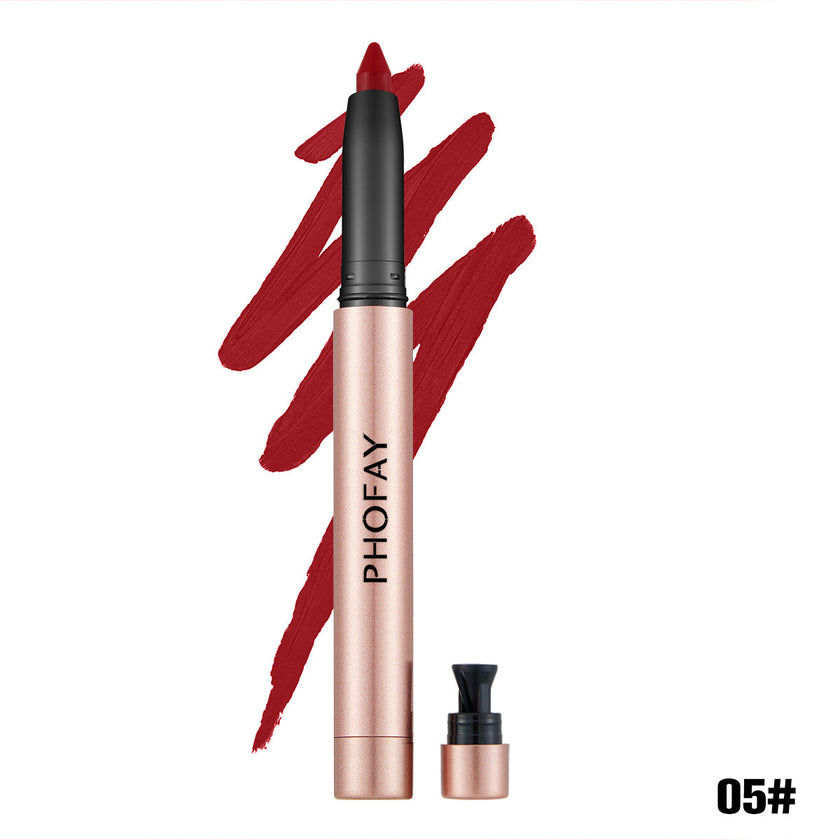 PHOFAY Matte Lip Liner Lipstick Pen – 8 Shades + Full Set
