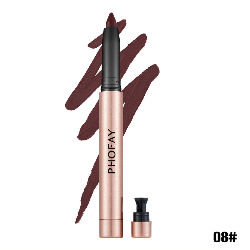 PHOFAY Matte Lip Liner Lipstick Pen – 8 Shades + Full Set