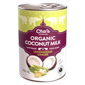Cha's Organics - Lemongrass Ginger Coconut Milk (400ml)