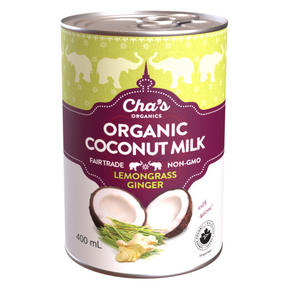 Cha's Organics - Lemongrass Ginger Coconut Milk (400ml)