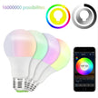 Bluetooth RGB Smart LED Bulb – E27 / B22 RGBW Colour Changing WiFi App Control