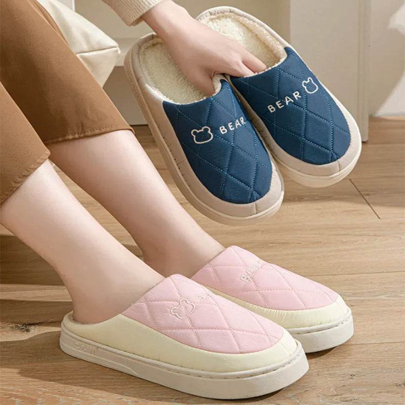 Sewing Slippers – Warm Non-Slip PVC Overshoe Home Slippers