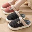 Striped Slippers – Non-Slip Warm Wear-Resistant Footwear