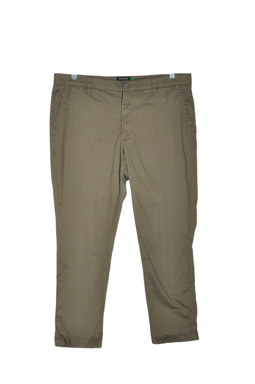 DOCKERS Women Khaki Pants Regular fit in Green - 33