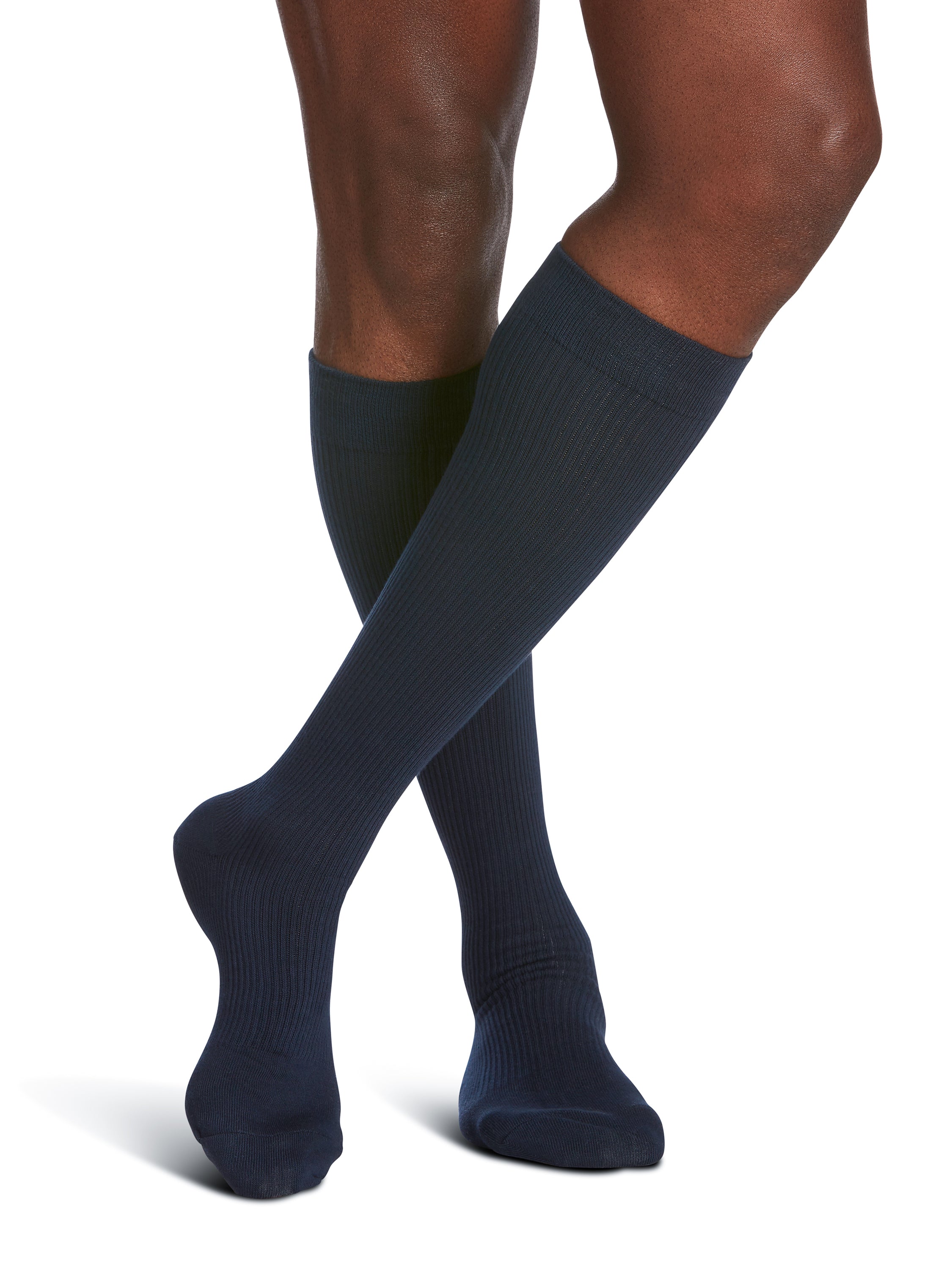 Sigvaris Men's Casual Cotton Calf 15-20mmHg Closed