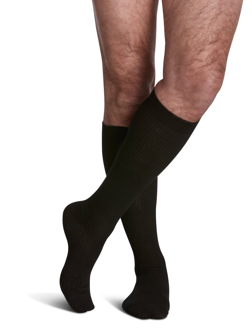 Sigvaris Men's Casual Cotton Calf 15-20mmHg Closed