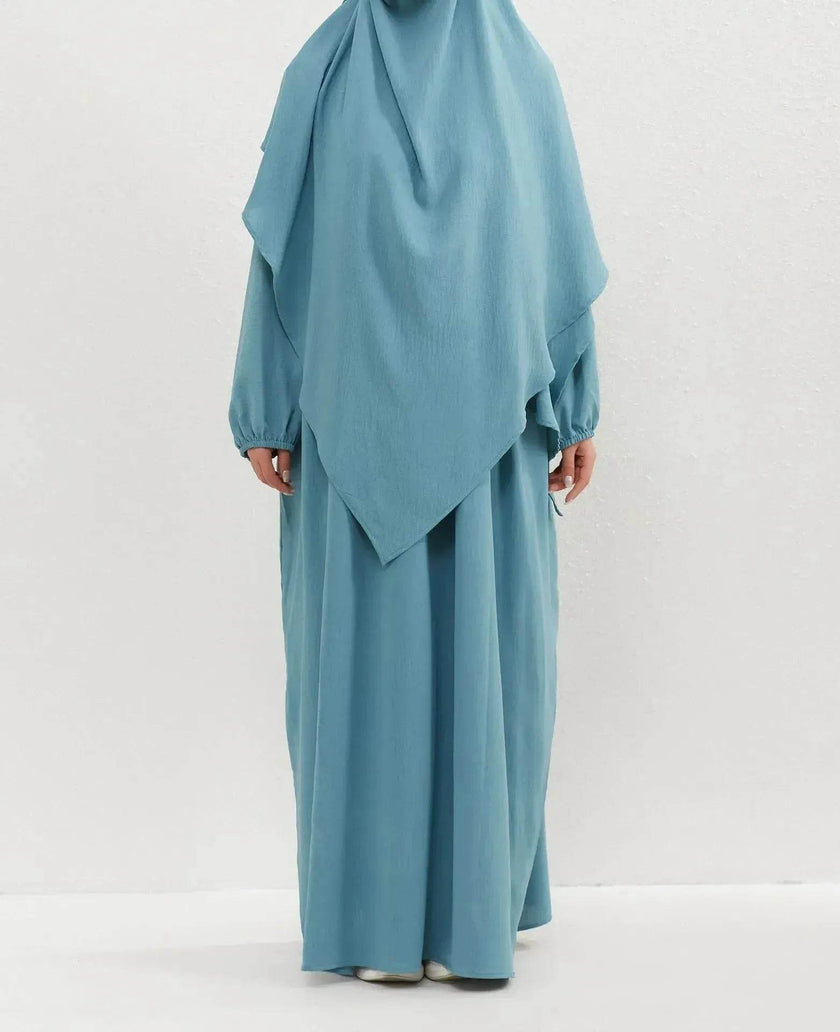 Hijab Abaya for Umrah Two piece Dress with Headscarf Arabwear for Women Jalabiya for Women