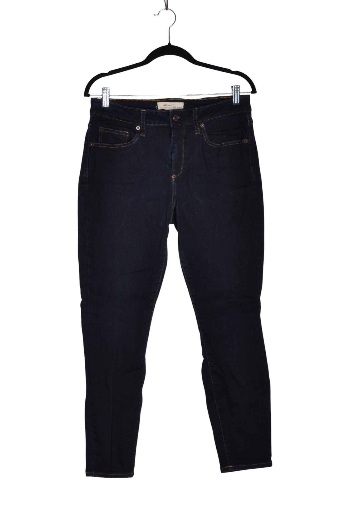 GAP Women Straight-Legged Jeans Regular fit in Blue - 31