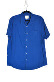 AMERICAN EAGLE Men Button Down Tops Regular fit in Blue - L