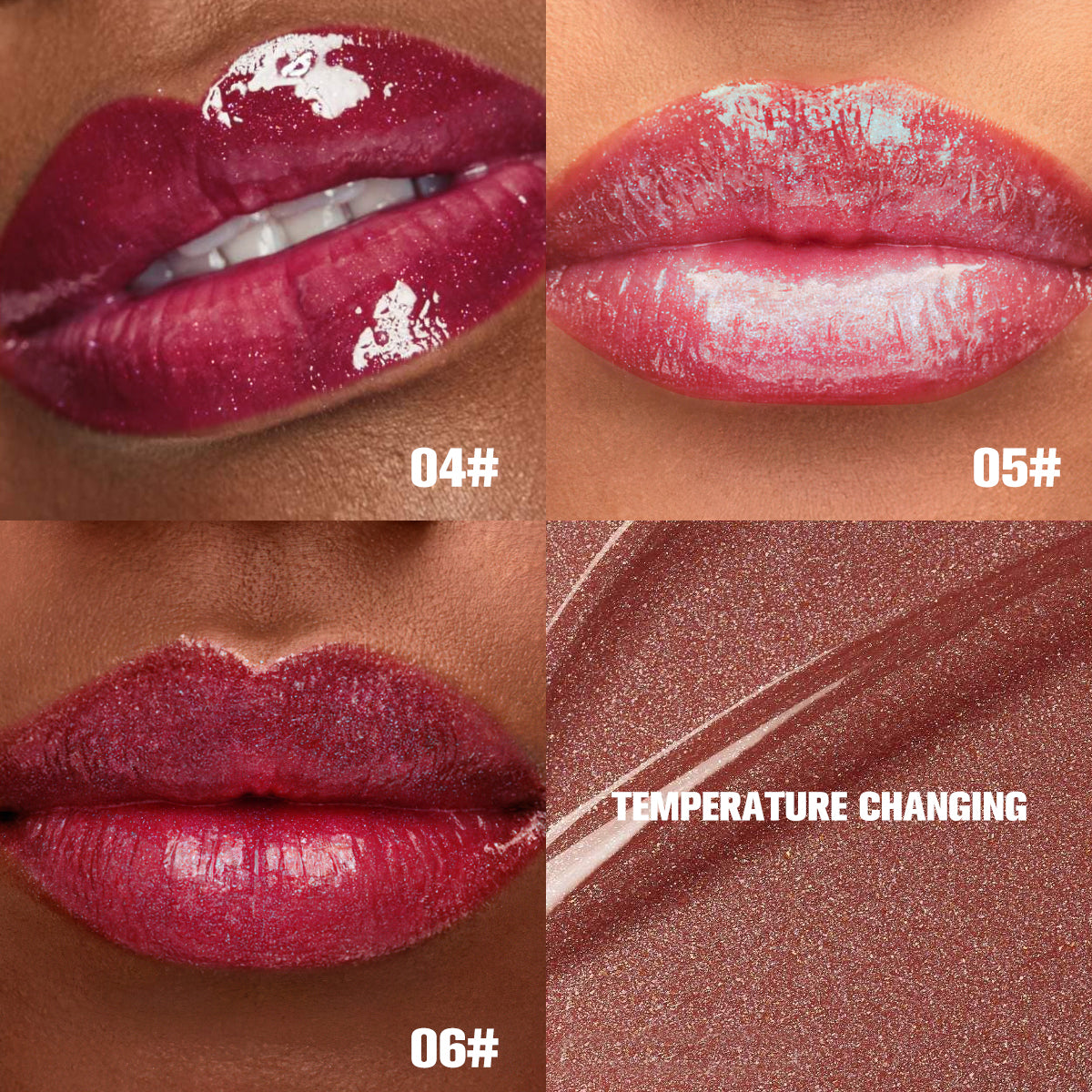 PHOFAY Moisturizing Warm Lip Oil – Non-Sticky, Hydrating Lip Gloss (6 Shades + Set)