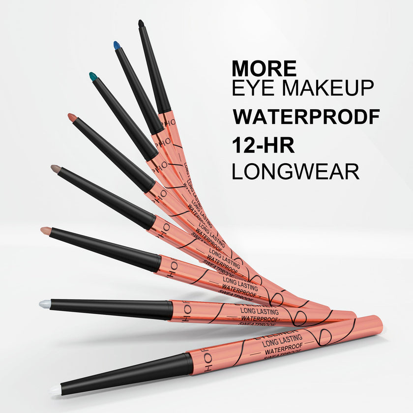 PHOFAY Waterproof Colorful Eyeliner – Long-Lasting Matte Finish, 8 Shades