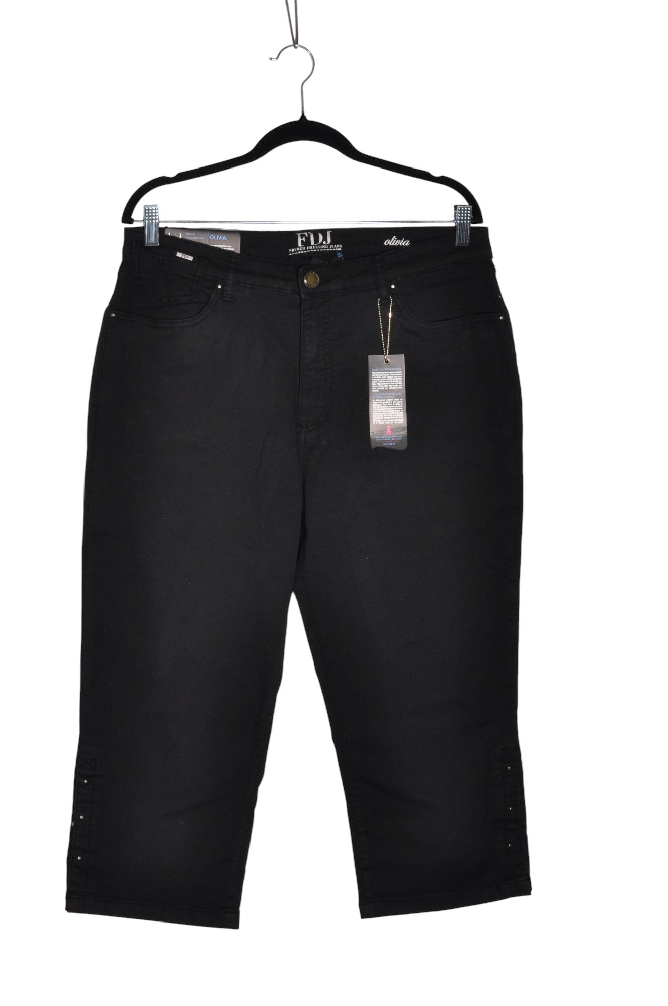 FDJ Women Straight-Legged Jeans Regular fit in Black - 16