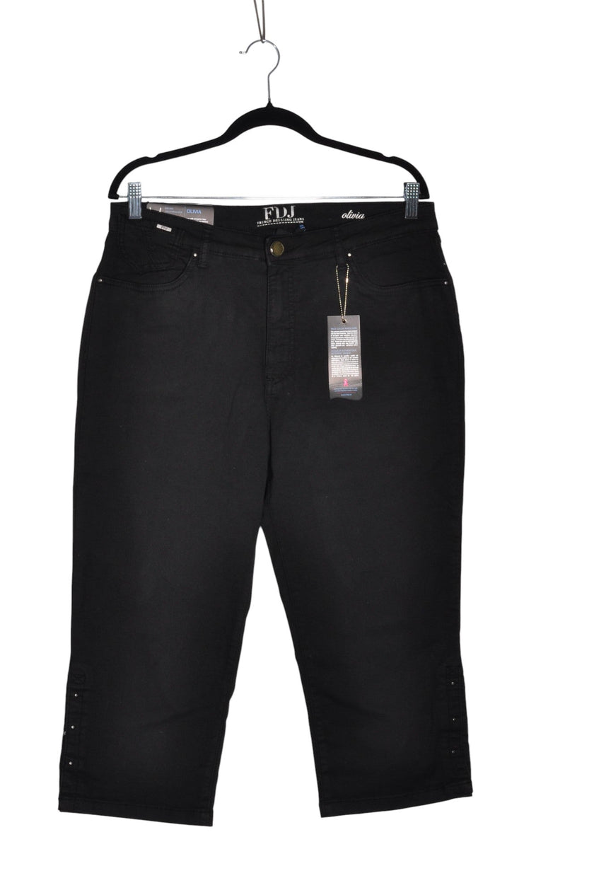 FDJ Women Straight-Legged Jeans Regular fit in Black - 16