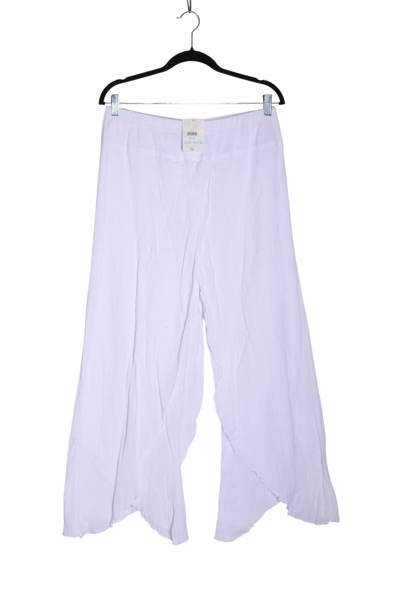 SUN MODA Women Palazzo Pants Regular fit in White - L
