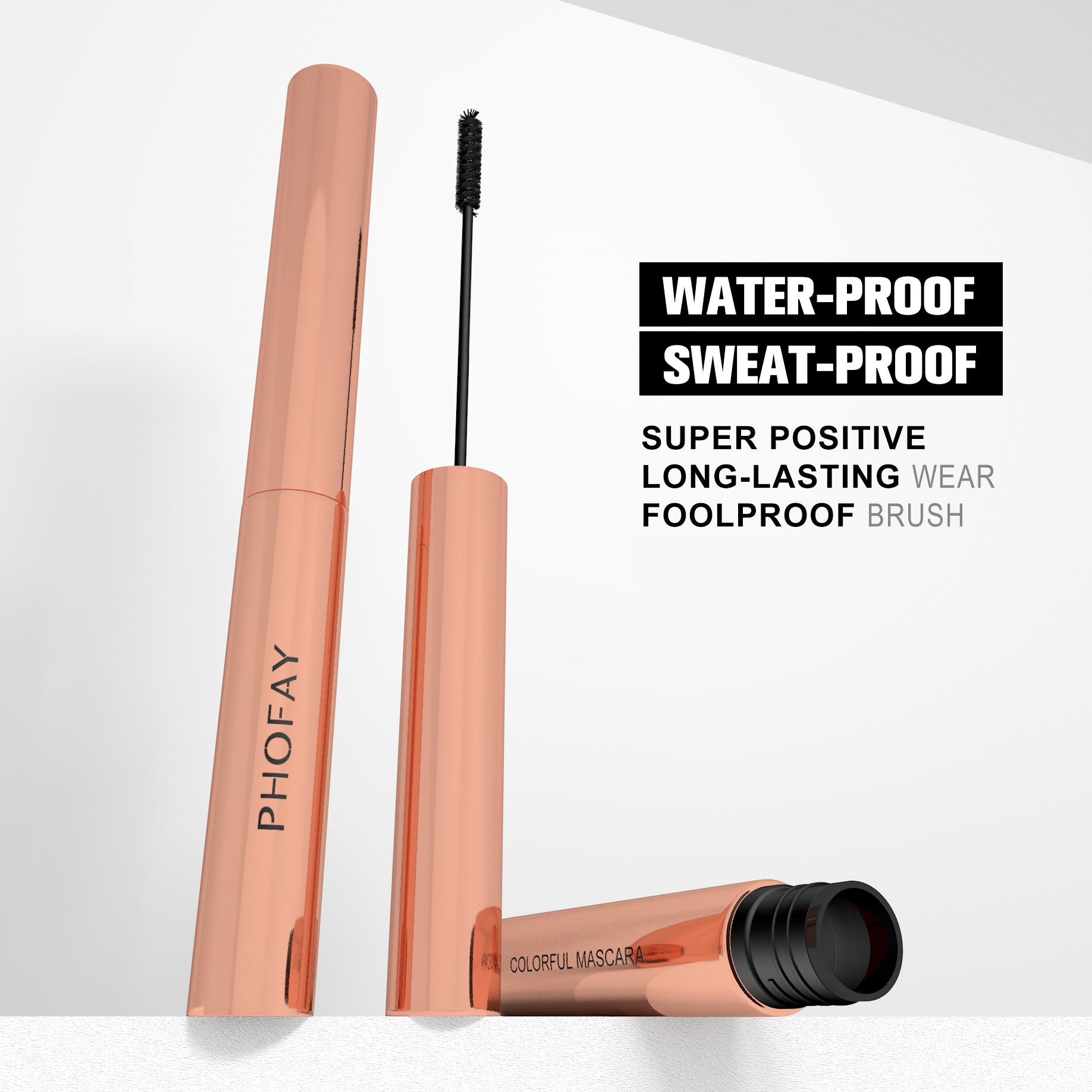 PHOFAY Colorful Mascara – Lengthening, Volumizing & Waterproof (6 Shades)