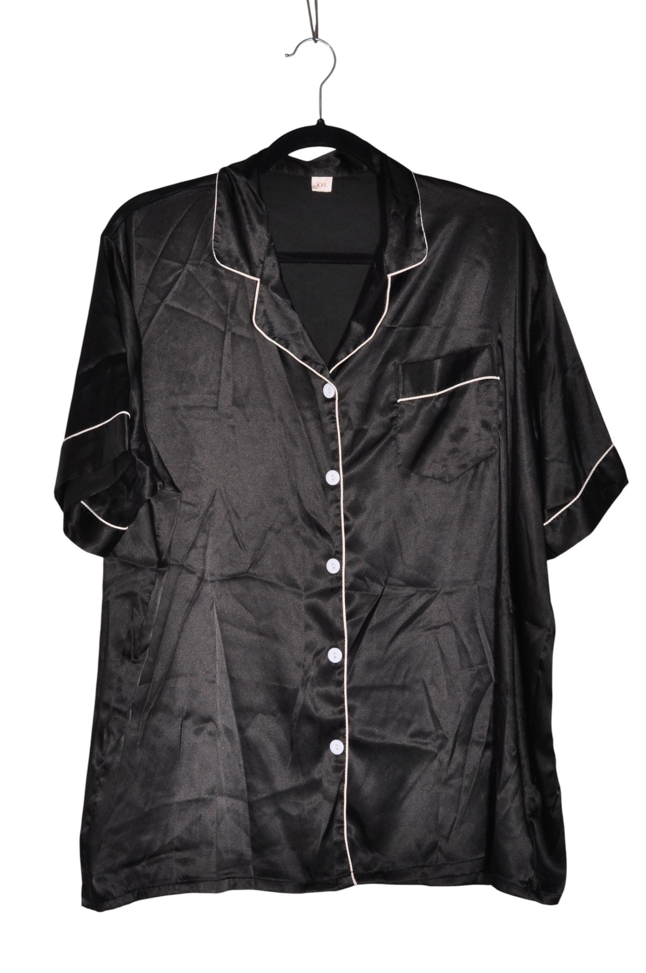 UNBRANDED Women Night Wear Regular fit in Black - XXL