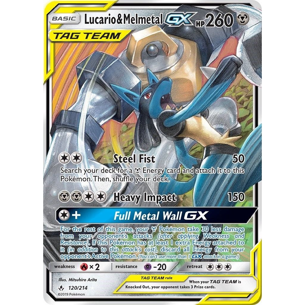 Lucario & Melmetal GX (120/214) (SM10)