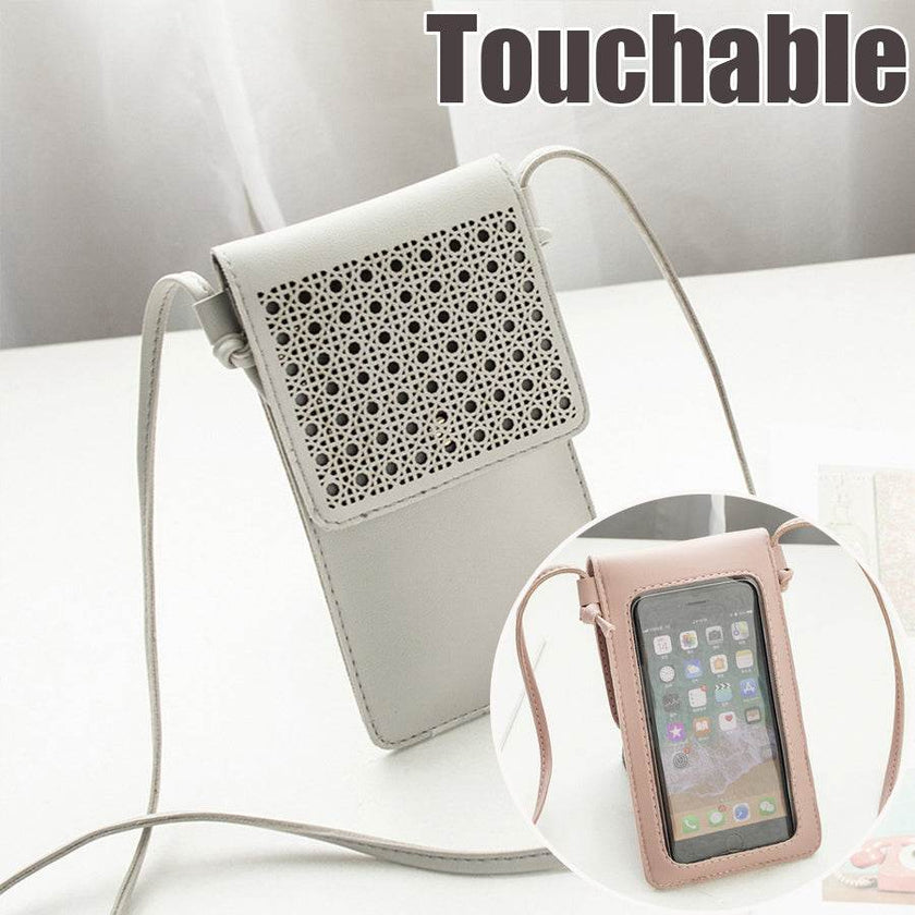 Cross Body Mobile Phone Bag Touching Screen