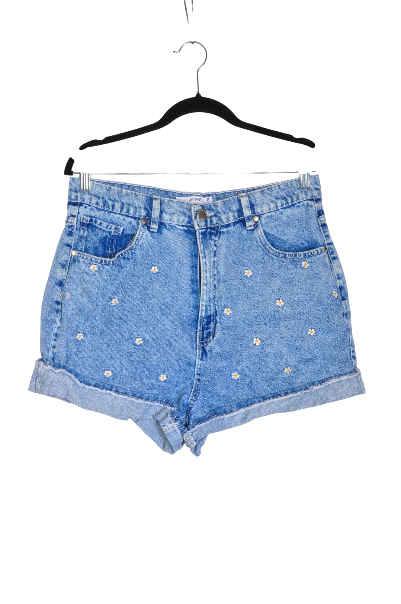 ARDENE Women Denim Shorts Regular fit in Blue - 11