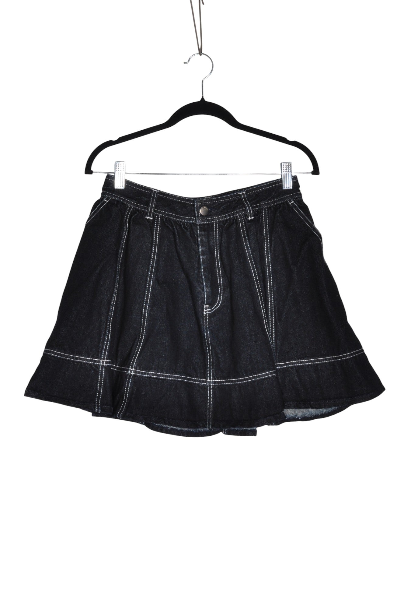 FLEUR DU MAL Women Denim Skirts Regular fit in Black - 8