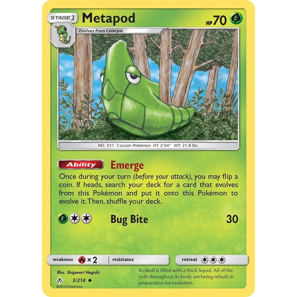 Metapod (3/214) (SM10)