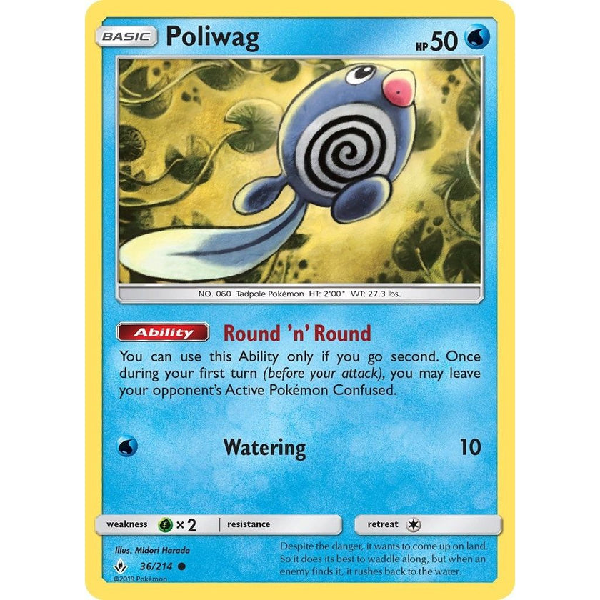 Poliwag (36) (36/214) (SM10)