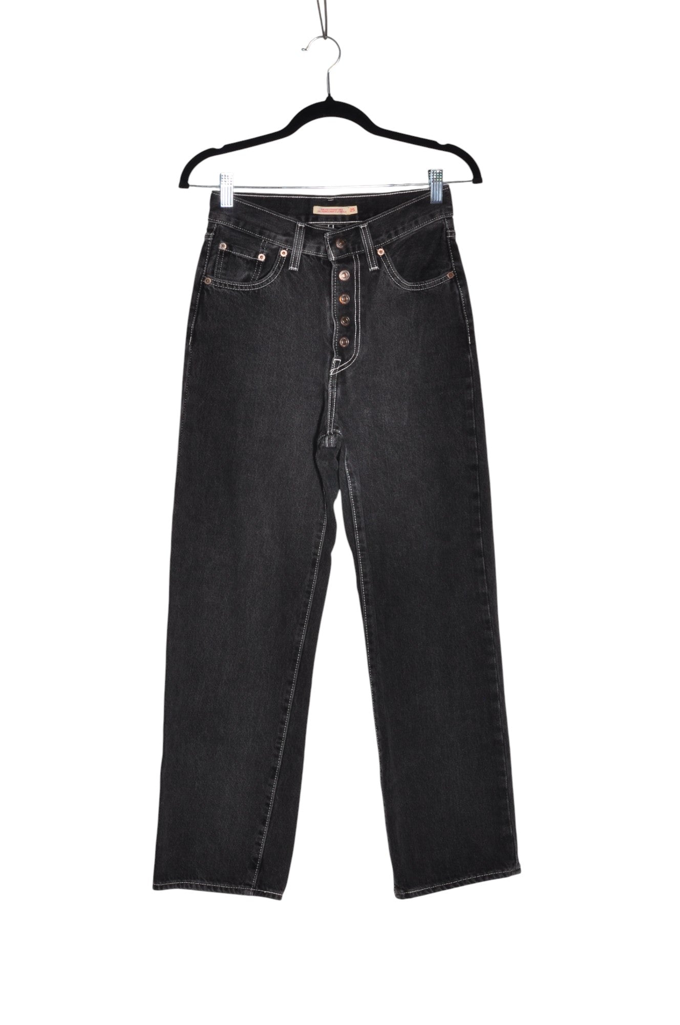 LEVI'S Women High-Waisted Jeans Regular fit in Black - 25