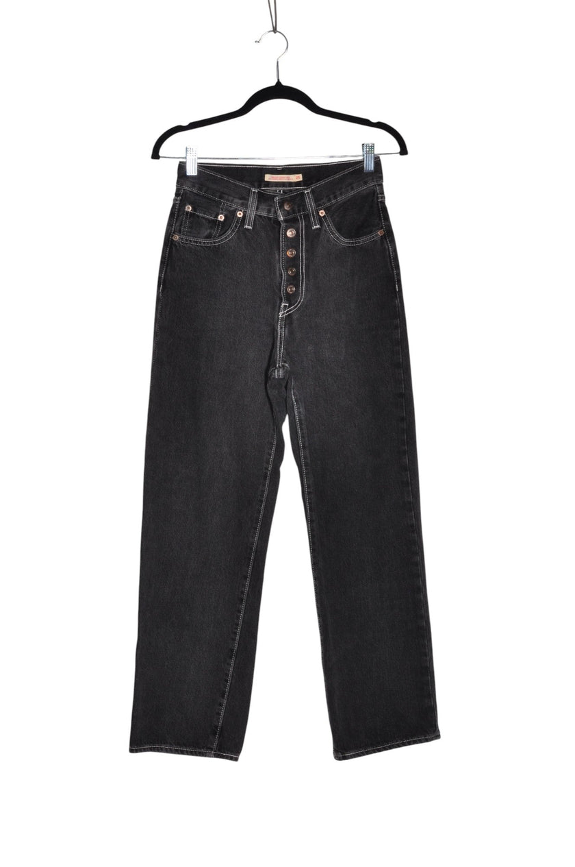 LEVI'S Women High-Waisted Jeans Regular fit in Black - 25