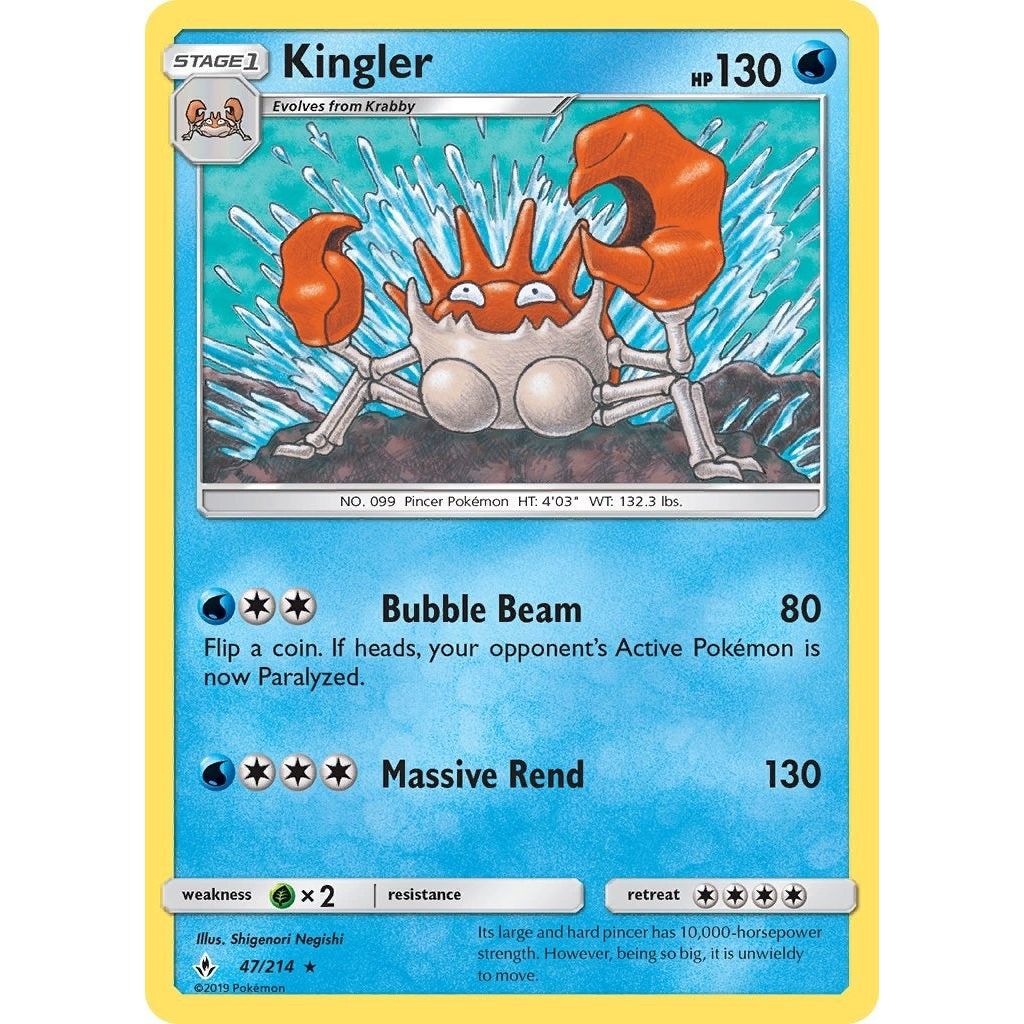 Kingler (47/214) (SM10)