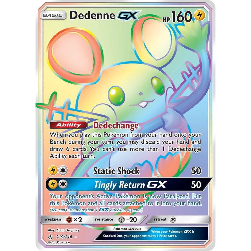 Dedenne GX (Secret) (219/214) (SM10)