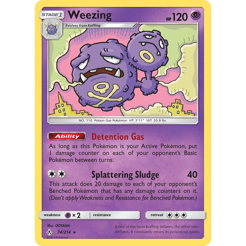 Weezing (74/214) (SM10)